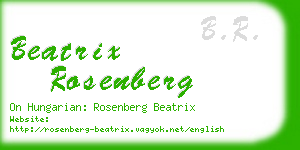 beatrix rosenberg business card